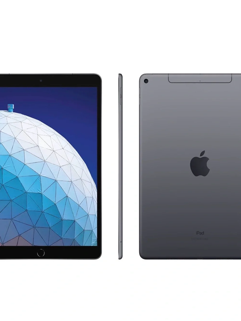 Apple iPad in Space Gray with Black Front Bezel